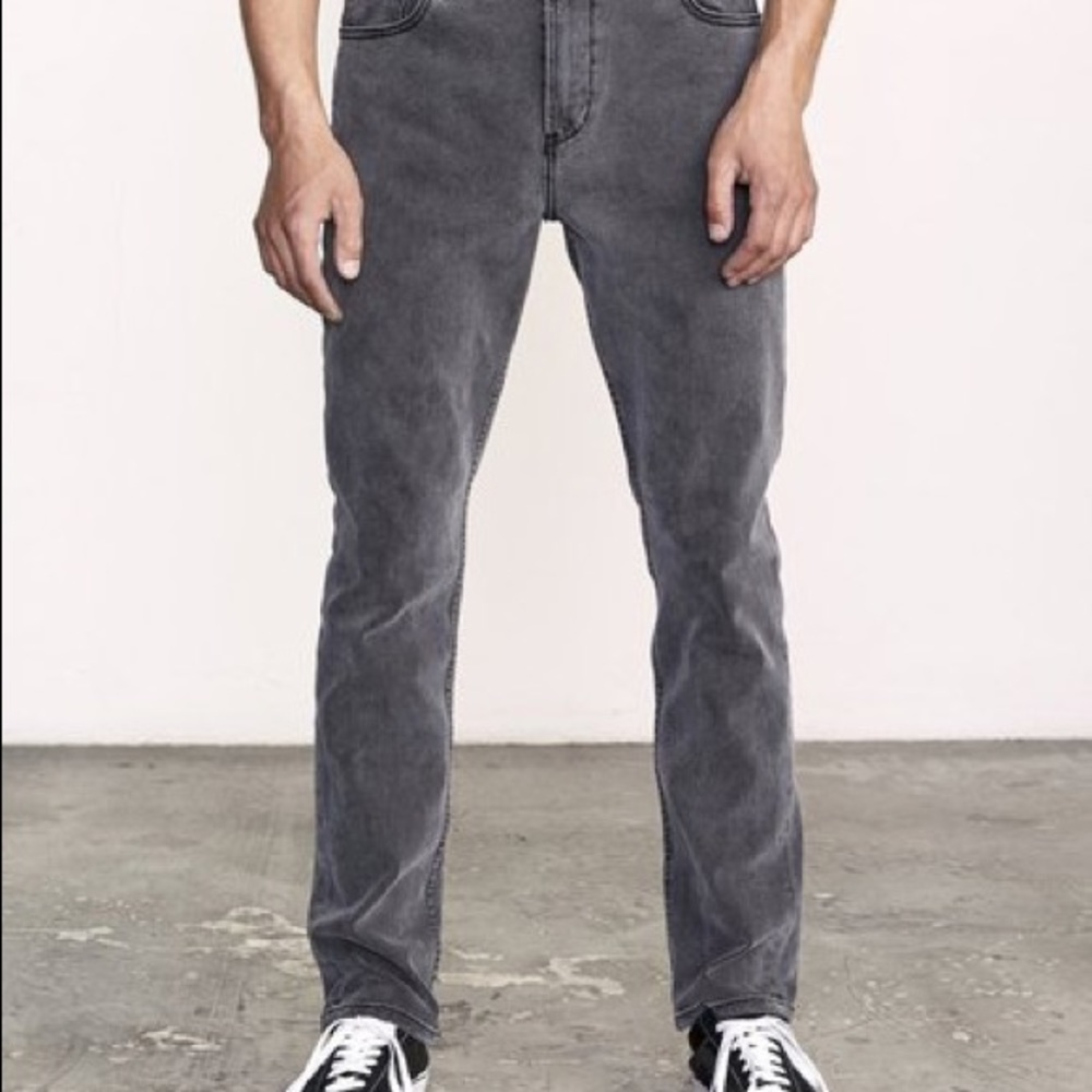 🔥RVCA DAGGERS SLIM FIT DENIM NWT - Picture 4 of 5